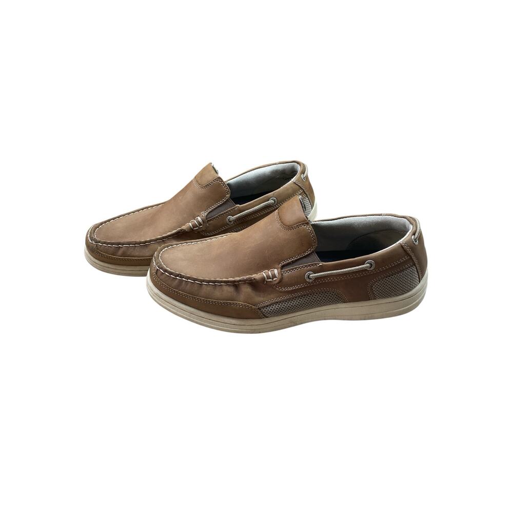 Dockers Boat Shoes Size 10 M Brown Leather Slip On Casual Deck Men's Comfy